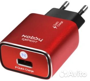 Сзу Nobby Expert 1USB Красный (3A(QC)