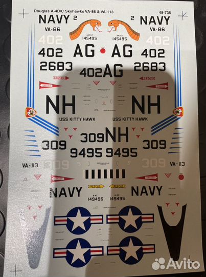 1/48 SuperScale декаль A-4 Skyhawk