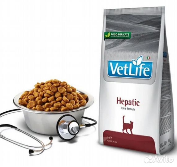 Vet Life Hepatic сухой корм для кошек - 2 кг