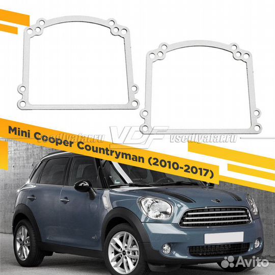 Переходные рамки для замены линз в фарах Mini Coop