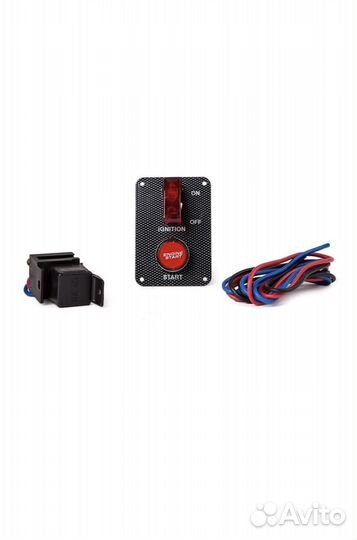 Панель зажигания вертикальная, под карбон