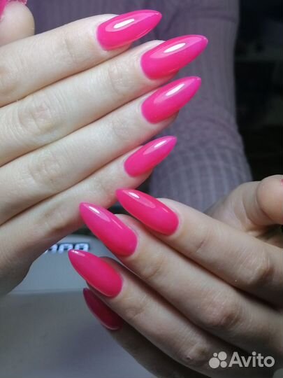 Маникюр наращивание ногтей