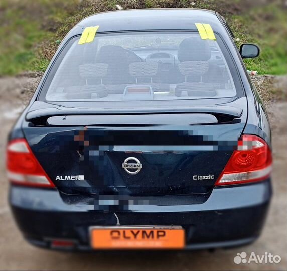 Стекло заднее Nissan Almera N16 2000-2012