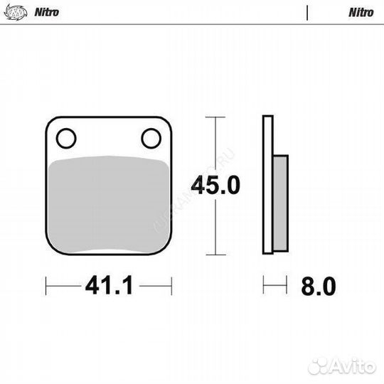 Тормозные колодки задние moto-master