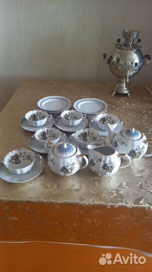 Чайный сервиз дулево, на шесть персон