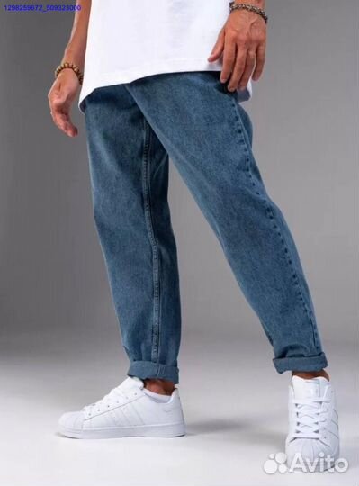 Джинсы бананы синие (Арт.18653)