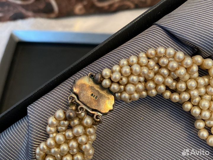 Колье винтаж серебряная застежка