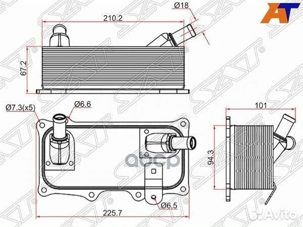Радиатор масляный porsche cayenne 02- ST-948107