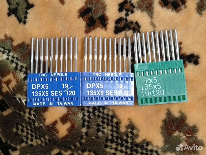 Иглы для промышленных швейных машин
