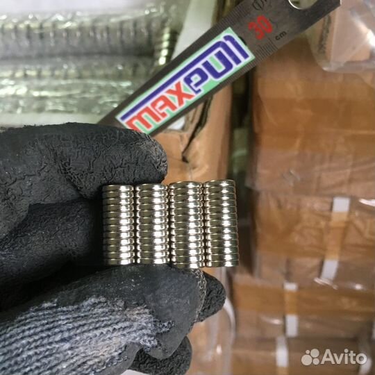 Неодимовый магнит 10х2 мм MaxPull