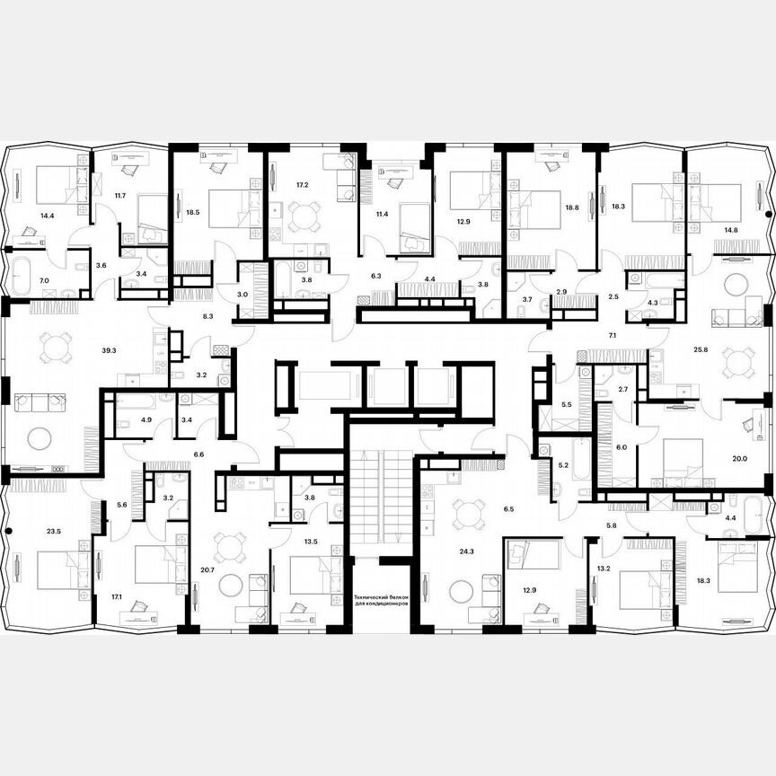 3-к. квартира, 81,9 м², 27/30 эт.