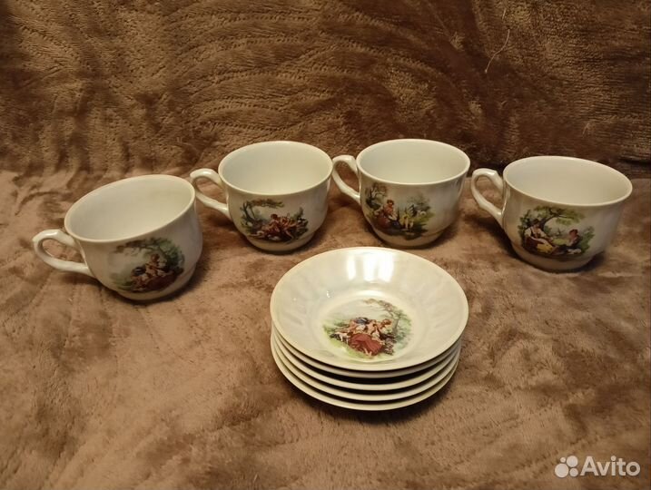 Чайные чашки 250 мл в стиле Мадонна/Пастушка