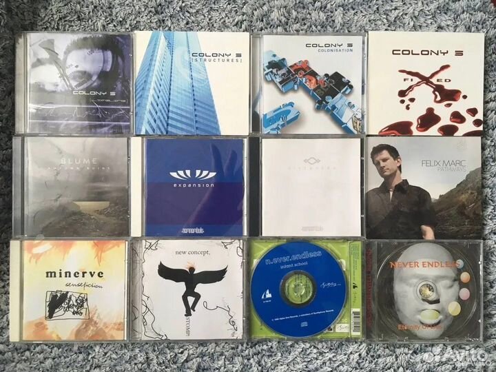 CD Синти,98 дисков (Assemblage23,Colony 5 и др.)