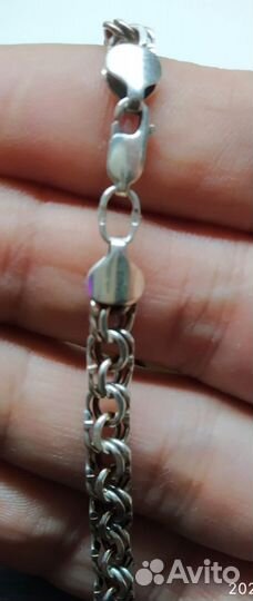 Браслет серебро мужской