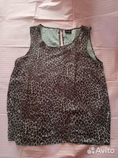 Топ/майка леопардовый принт. Размер 46-48