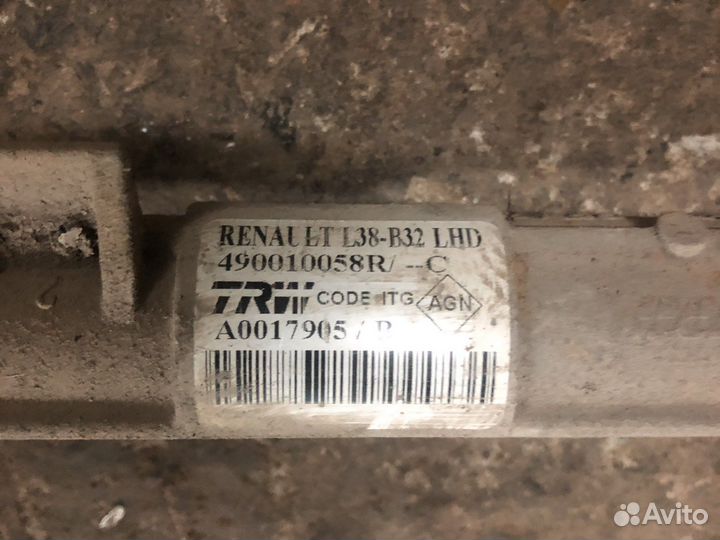 Renault megane 3 рулевая рейка