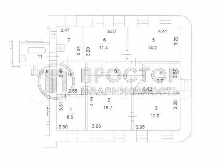 6-к. квартира, 97,7 м², 3/3 эт.