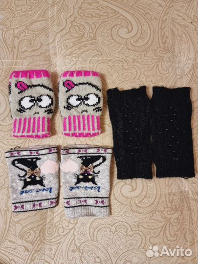 Перчатки митенки