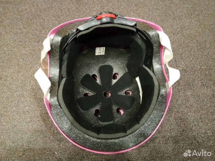 Детский шлем защитный розовый 