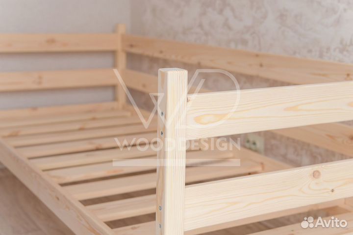 Кровать односпальная Софа из дерева