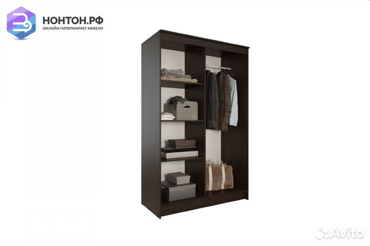 Шкаф-купе Элегант 3 венге / лоредо