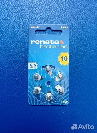 Батарейки для слуховых аппаратов Renata
