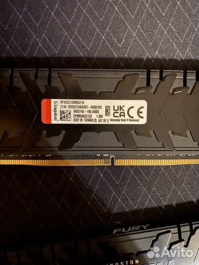 Оперативная память ddr4 Kingston Fury Renegade