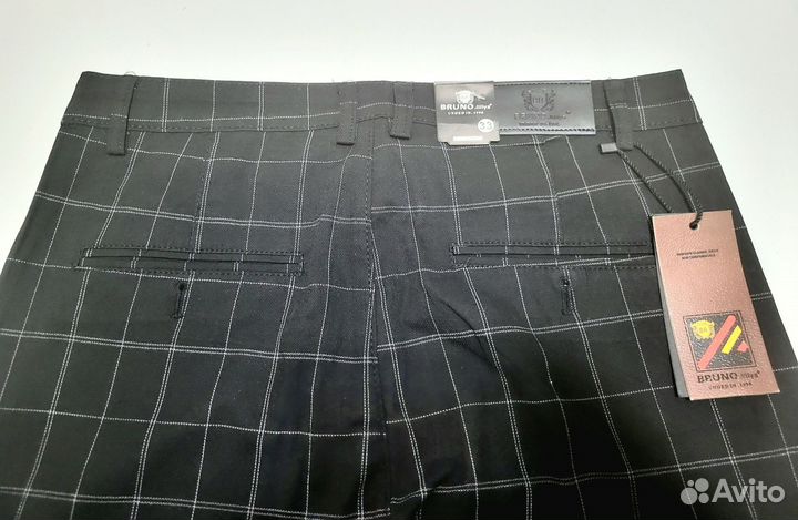 Брюки мужские, классические в клетку, новые