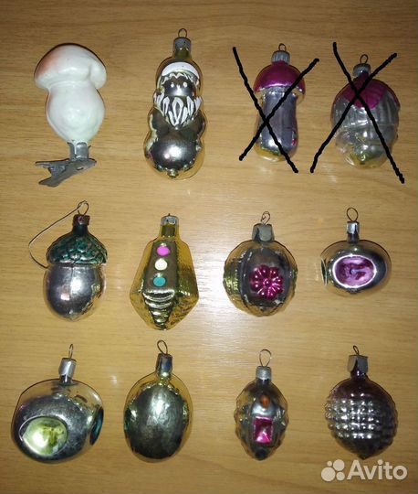 Старые ёлочные игрушки СССР