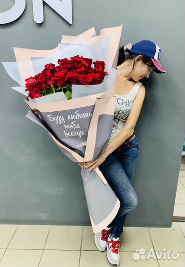 Букеты гиганты из роз