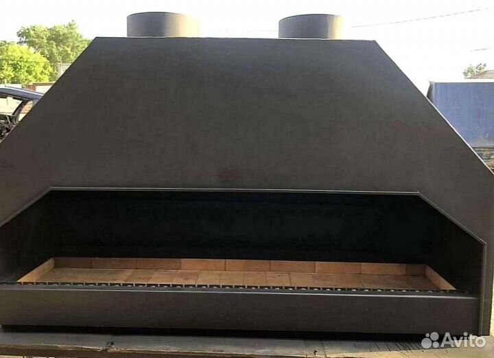 Мангал с вытяжкой для кафе