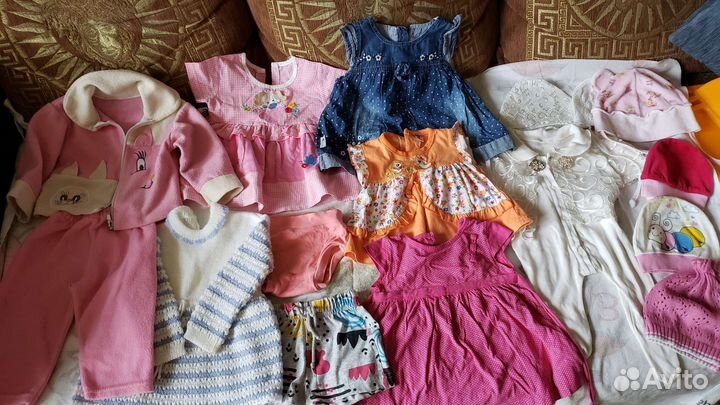 Детская одежда для девочки до года пакетом