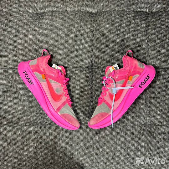 Nike Zoom Fly Off-White Pink 42.5 оригинал