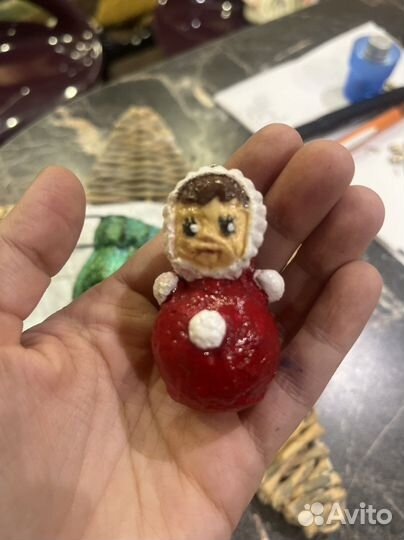 Ватные елочные игрушки новые