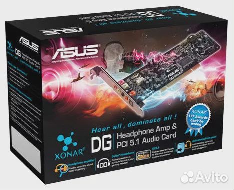 Внутренняя звуковая карта asus Xonar DG 5.1