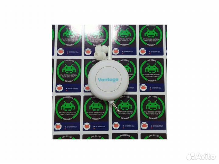 Наушники на катушке Vantage (White)