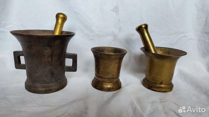 Ступка с пестиком бронза