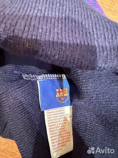 Комплект шапка и шарф FC Barcelona
