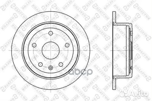 Диск торм. зад. daewoo leganza 2.0 16v 9 Stellox