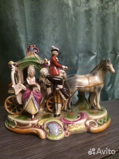 Фарфор Карета Германия Антиквариат