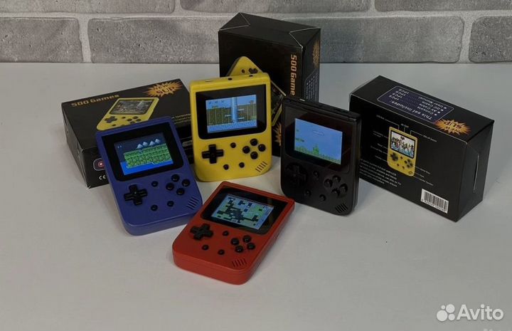 Карманная игровая приставка 8 бит 400 игр