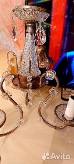 Люстра хрустальная ретро