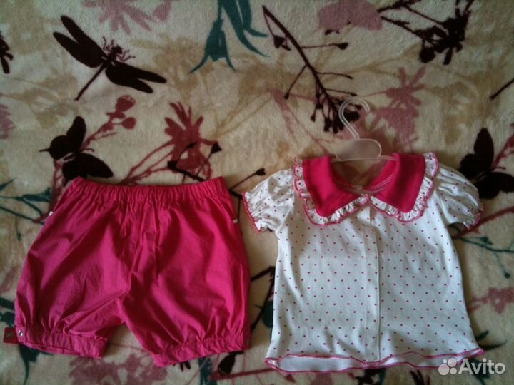Летние комплекты новые Размеры 86, 92, 98