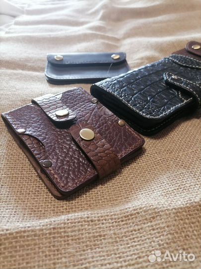 Кошельки из натуральной кожи крс
