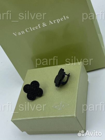 Серьги van cleef