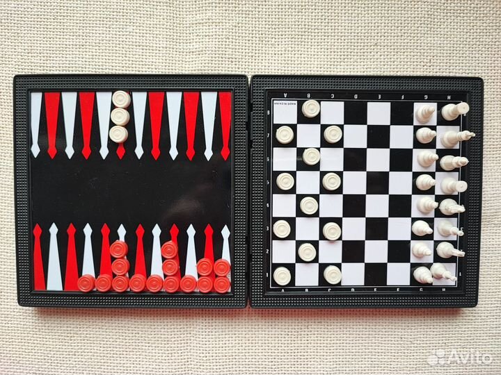 Магнитные шахматы, шашки,нарды,игры 5 в 1