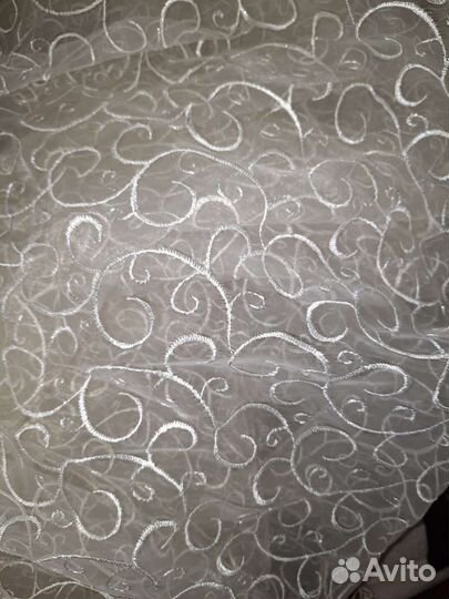 Тюль на большое окно