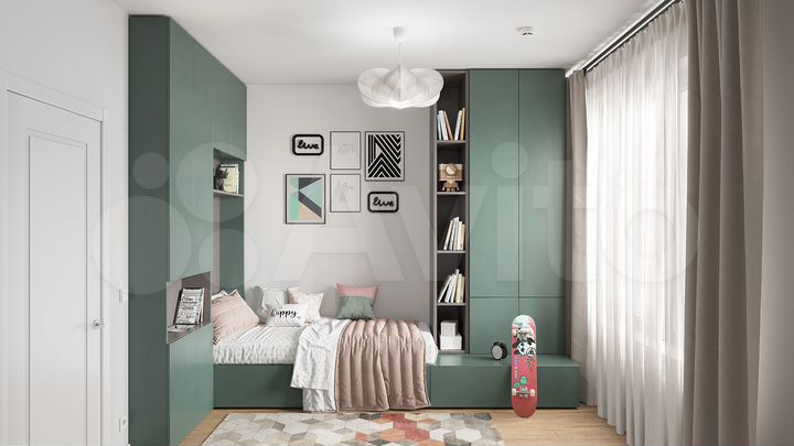 1-к. апартаменты, 31,5 м², 13/17 эт.