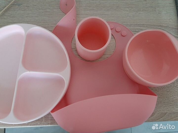 Силиконовая детская посуда