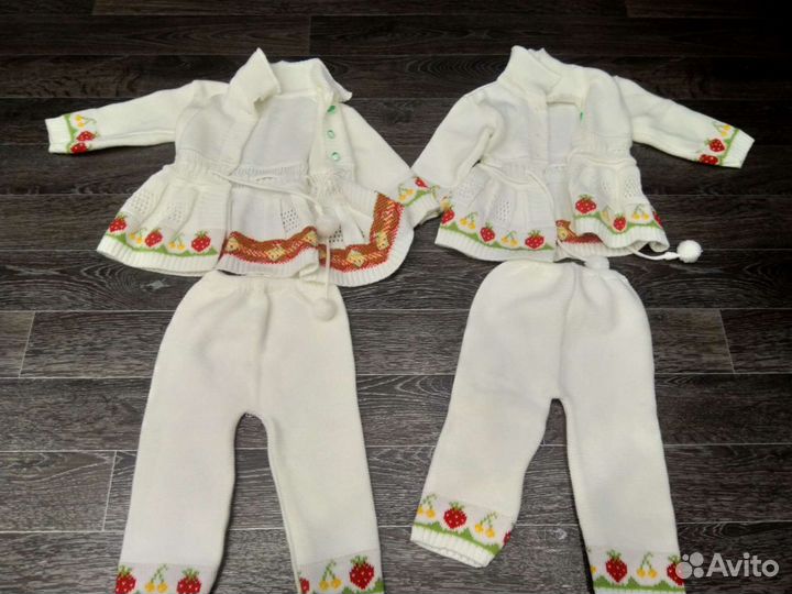 Вязаный костюм детский